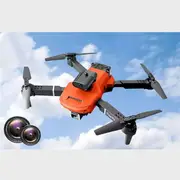 8K Drone with HD Camera GPS Drones WiFi FPV Foldable RC Quadcopter 3Battery Gift Orange