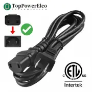 6ft ETL AC Power Cord Cable For Bowers & Wilkins ASW 2500 Subwoofer 2-Prong Plug