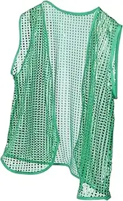 WRITWAA Patrick's Day Performance Vest Irish Festival Waistcoat Decorative Photo Prop