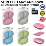 SureFlap Mat and Bowl Set SureFeed Microchip Pet Feeder 4 Colours Single Spilt