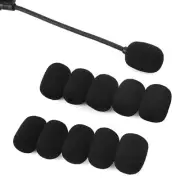 10pcs Mini-Headset Microphone Sponge Foam Windscreen Replacement Mic Cover