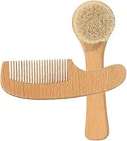 KAILIKETIY Grooming Kit for Newborns Soft Brush and Comb Baby Care Set Scalp Brush Hairbrush Set