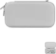 Portable Waterproof Carry Case for Insta.360 Flow 2 Pro, PU Leather Material Strong Storage Case for Insta.360 Flow 2 Pro Gimbal Stabilizer and Accessories, Grey, Travel Carrying Case