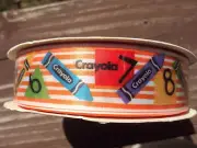 Offray Crayola Color Fun Ribbons Crayons Numbers Official Licensed Product 10yds