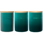 Baccarat Le Connoisseur Canister Set of 3 - Teal