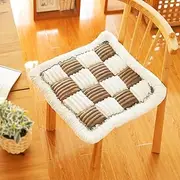 Cushion Soft and Cozy Cream Pet Mat Bed with Large Plaid Square Design Machine Washable for Dogs and Cats Funny Fuzzy Texture 2023