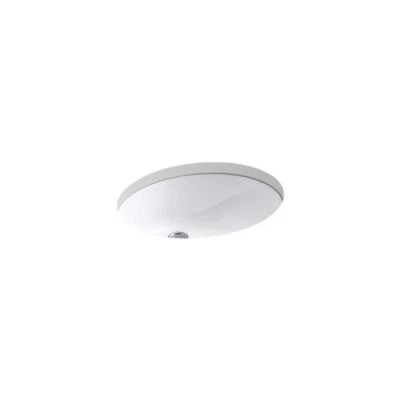 KOHLER Undermount Bathroom Sink 19.3" Overflow Drain Vitreous China in White