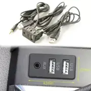 Car Dash Flush Mount 150CM AUX/USB/Type C Panel Port Extension Cable Adapter (for: Honda)