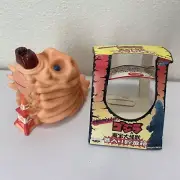 1996 BANPRESTO 5” MOTHRA LARVA Sound Vinyl Coin Bank Money Box Figure GODZILLA