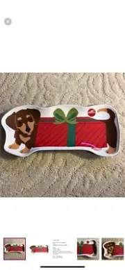 DACHSHUND DOG Melamine Serving Platter Tray St. Nicholas Christmas Traditions