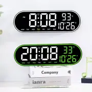 Simple Led Digital Wall Clock Large Time Temperature Display Electronic Clock