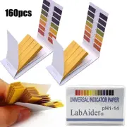 160 PH-Indicator Test Strips 1-14 Laboratory Paper Litmus Tester Urine Saliva