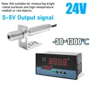 0-5V Infrared Thermometer Sensor 24V Non-contact Temperature Tool W/ Controller