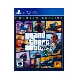 【SONY 索尼】PS4 俠盜獵車手 5 豪華版 grand theft auto V PREMIUM EDITION(GTA5 中英文美版)