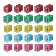 25pcs Automotive Cartridge Fuse 48V 20/30/40/50/60A J Case Box Low Profile