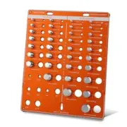 Thread Nut Bolt Checker, metric Size Gauge, 42 Bolt and Nut Gauge, Identifier