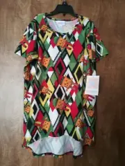 LuLaRoe Girls Gracie "Christmas Cats" Size 10 (NWT)