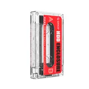 ORICO Hard Drive Case USB3.0 HDD Enclosure External Transparent HDD Case for 2.5'' SSD HDD Cassette Tape Design