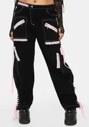[Current Mood] Plus What Really Matters Lace-Up Pants