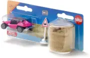Siku Diecast Model Blister Pack - 1604 Beach Buggy With Sand Dune & Road Sign
