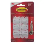 3M COMMAND 6Pk White Mini Hooks - Case of 6 FREE SHIPPING