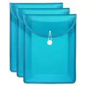 3PK Marbig Top Load A4 File Document Sheet Paper Holder Office Organiser Aqua