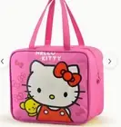 DARK PINK HELLO KITTY INSULATED LUNCH BAG