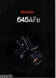 ((( 2 languages to pick ))) MAMIYA 645 AFD CAMERA CATALOG (ORIGINAL PRINT)