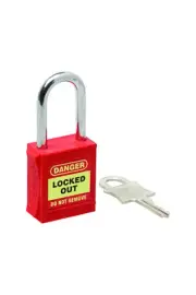 USS Lockout Tagout Premium Red Padlock 75mm
