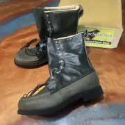 Vintage New Red Wing Irish Setter Green Leather Sport Boots size 12 E style 2177