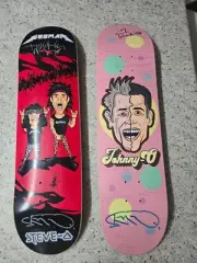 Wee-Man / Steve-O and Johnny-O signed Skateboard Decks