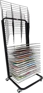 Art Drying Rack,Painting Rack on Wheels,for Childcare Centers Art Classroom or Studio Canvas Rack Art 20 Shelves