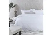 Elowen Cotton Quilt Cover Set (White) - King