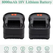 2X 8000mAh 18V Li-ion Battery for AEG L1830R L1815R L1820R L1840R L1850R L1860R