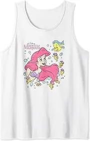 [Disney] The Little Mermaid Ariel and Flounder Bubble Poster Tank Top