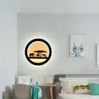 18W LED Surface Mount Wall Lamp Acrylic Circle Indoor Living Room Light Fixture
