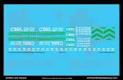 N Scale Coos Bay Rail Line Modern Paint Scheme GP38-2 Locomotive Decal Set