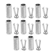 Shoelace Tips, 16Pcs Shoelace Head Tips for Shoes String, Silver Tone Style B