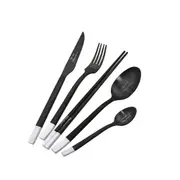 1Set Stainless steel cutlery fork spoon knife set tableware western tableware set cutlery wedding silverware set