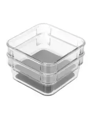 [BOXSWEDEN] Crystal Non-Slip Storage Tray Home/Kitchen Container Box Clear