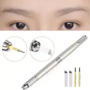 Double End Manual Permanent Microblading Eyebrow Tattoo Pen 2pcs 14Pins 2pcs