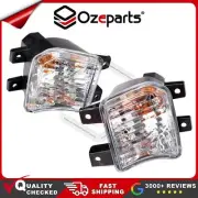 Pair LH+RH Front Bumper Bar Light Indicator Lamp For Mitsubishi Triton MR 18~23 (for: Mitsubishi)