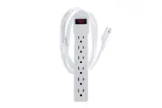 Surge Protector Power Strip w/ (6) 15A Outlets, 6' Cord - Lifetime Warranty