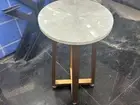 Selenite Stone Coffee Corner Table Top, Round Side Table Top, Home Decor