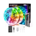 DAYBETTER 5050 RGB Infrared Remote Control Color Changing 50ft Led Strip Lights