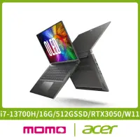 在飛比找momo購物網優惠-【Acer】Office★14吋i7 13代 RTX3050