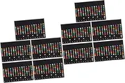 Abaodam 2sets Guitar Fretboard Notes Guitar Trainer Scale Stickers Self-adhesive No Glue Left 5pcs*2