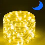 LED Rope Lights with USB Powered 100LEDs Fairy String Lights for Christmas Bedroom Garden Party Wedding -Warm White