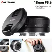 7artisans 18mm F5.6 Full Frame Cookie Lens For Sony E Nikon Z Canon RF L Mount