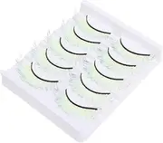 PLAFOPE 5 Pairs Natural Look False Eyelashes Fake Lashes for Women Girls Individual Lash Extensions